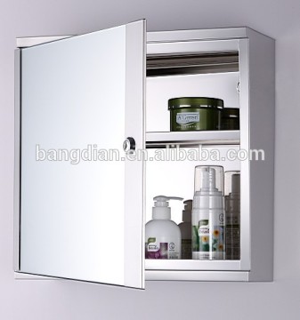 Polished stainless steel bathroom mirror cabinet from China Bangdian