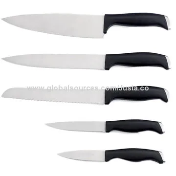 New Design Handle Kitchen Knife Set, Double Made of Steel Head Handle POM