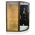 Steam sauna shower combination indoor sauna room