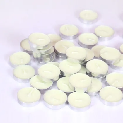 Logo Brand Natural Material Paraffin Wax Tealight Candles