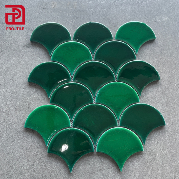 Fan Shape Mosaic Ceramic Tiles