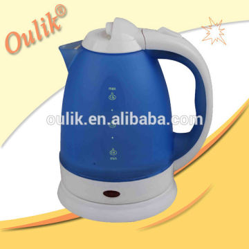 2014 Hot Sale blue Food-grade Plastic Electric Kettle