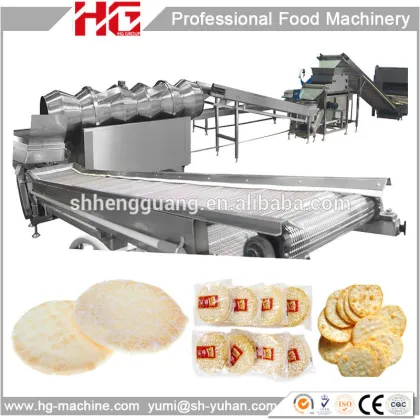 Brand new 250Kg per hour Rice biscuit production line