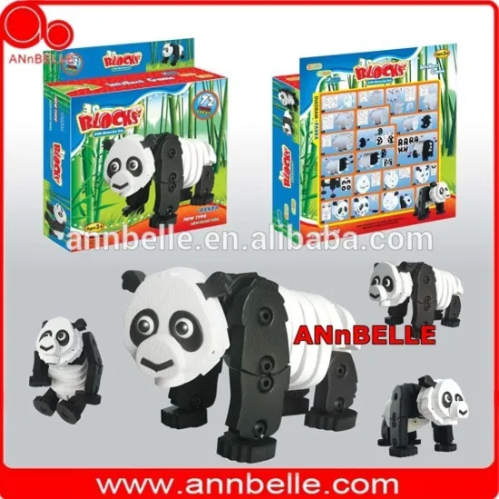 3D animal puzzle new education toys 3D panda puzzle