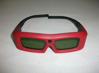 Battery Powered Dlp Xpand 3D Shutter Glasses LCD Lenses Red