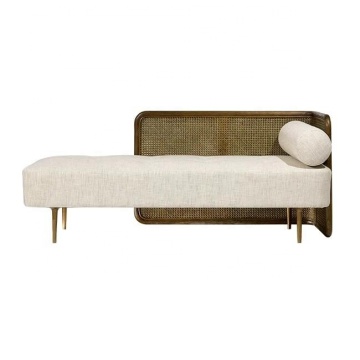 China Supply Wood Sofa Chaise Lounge Indoor Rattan Design