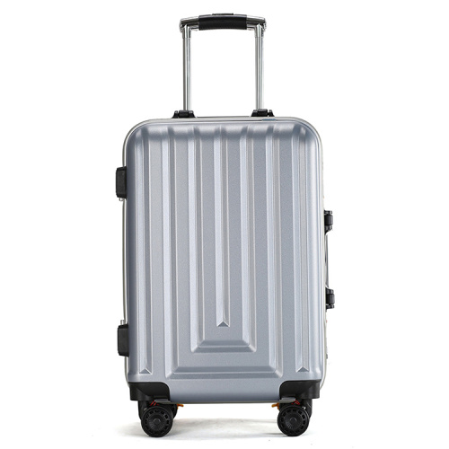 bagaglio trolley in puro alluminio rigido con guscio in abs