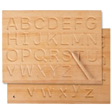 Montessori Preschool Alphabet Tracing Board: A Dual-Sided Educational Toy for Early Writing Skills