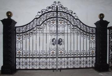 Black Cast Iron Door