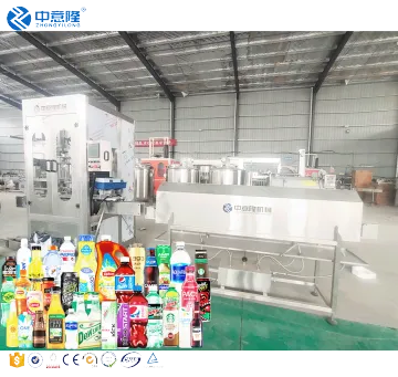 High Speed Automatic Shrink Sleeve Labeling and Filling Machine