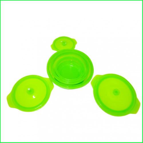 Round New Premium Silicone Folding Lunch Bowl