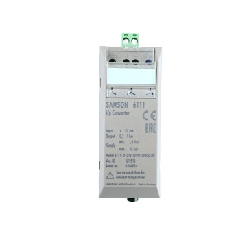 Original Genuine SAMSON Electrical Conversion Gas I/P Output Pressure 0.2-1bar Part Number 6111-0010110110110 for Sale
