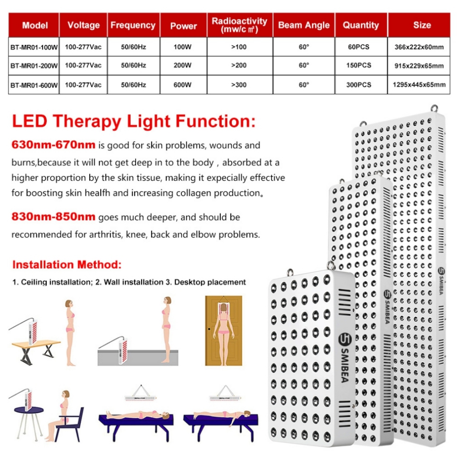 Professional 600w Therapy Lamp Medical Equipment