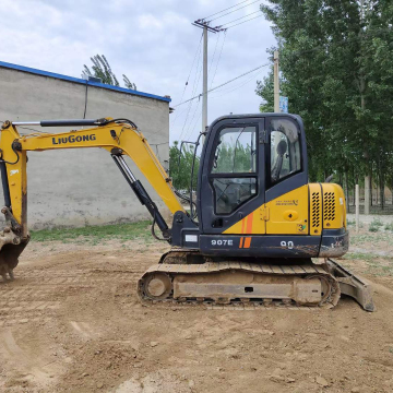 Used 907E Hydraulic Crawler Backhoe Mini Excavator - Good Condition, Low Price Sale