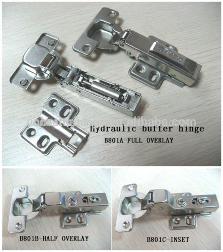 105 degree clip on soft closing concealed hinge for wooden door