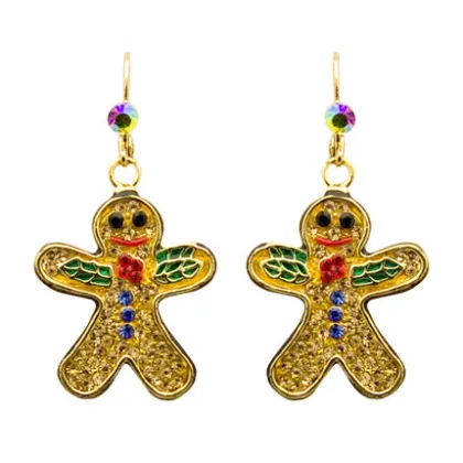Haibo-similar drop earring with gold plated and diamond