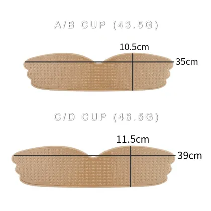 U Shape Invisible Nipple Cover - Breathable Strapless Backless Bra