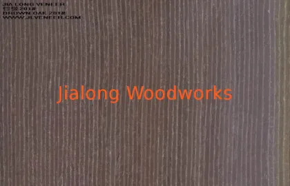 Brown Natural Oak Wood Veneer , Engineered Wood Veneer