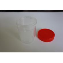 Screw Cover Urine Cup Transparent