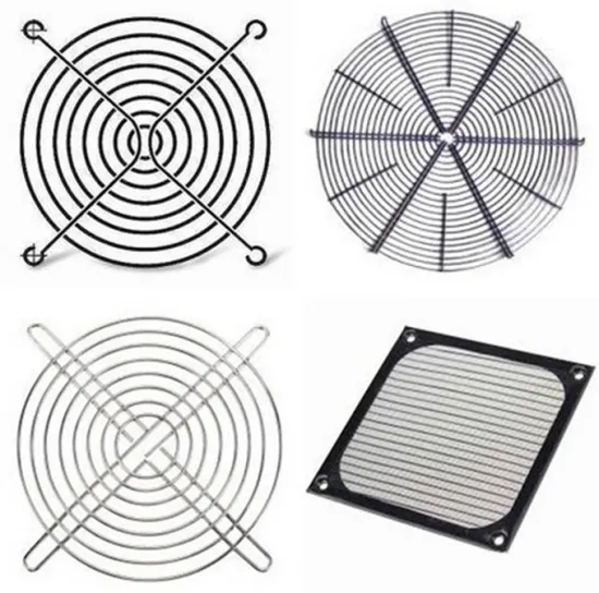 Electric wire mesh fan cover