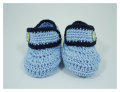 New Chegada Colorful Design mão malha sapatos Crochet Baby Booties