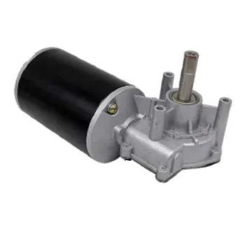 Custom 76mm DC Motor with Metal Worm Gearbox for Shutter and Lifting Systems (60W, 12V)