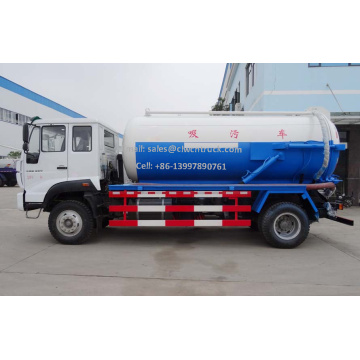 ยี่ห้อใหม่ SINOTRUCK 10m³ Vaccum Sewage Tanker