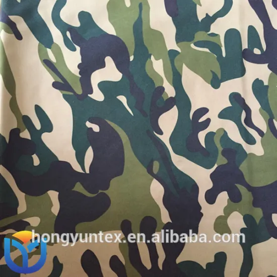 100% polyester printed camouflage fabric