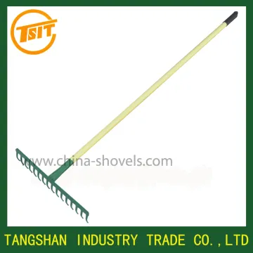 long steel handle forged stone heavy duty garden claw rake