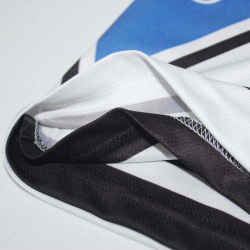 Heat transfer blue mesh fabric sublimated basketball jersey