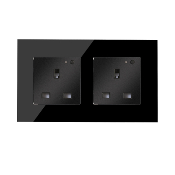الشركة المصنعة الصينية 86_146mm WiFi 13A جدار كهربائي مقبس ذكي مع لوحة زجاجية