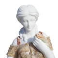 Antique Goddess Stone Sculptures with Fruit Elegant Decor