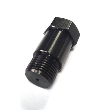 Conector de sensor de zinco preto banhado a ferro