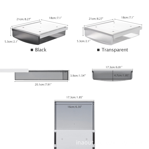Self-Adhesive Slide-Out Desk Organizer Tray for Office & Home