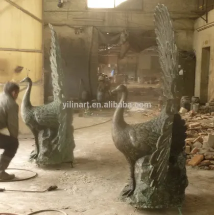 BRONZE peacock carving YL-K182