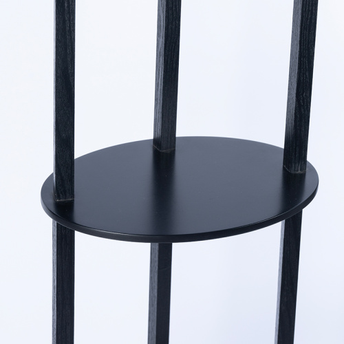 Modern Oval Shelf Light Wooden Storage Rack