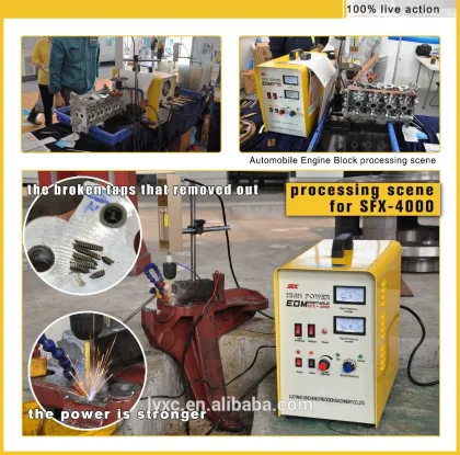 Broken bolt remover spark erosion machine bolt extractor