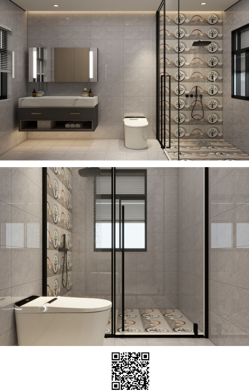 Toilet wall tiles