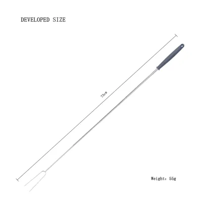 Wholesale Telescopic Campfire BBQ Marshmallow Roasting Sticks and Barbecue Forks with Silicone Handles