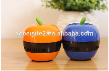 F001 wholesale high quality multicolor mushroom portable Desk Mini plastic apple vacuum cleaner