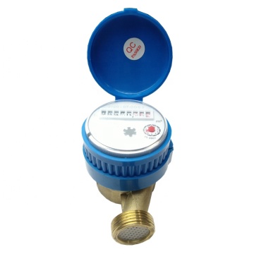 High Quality Dry Type Brass Water Meter: 15mm to 20mm Single Jet Water Meter from China