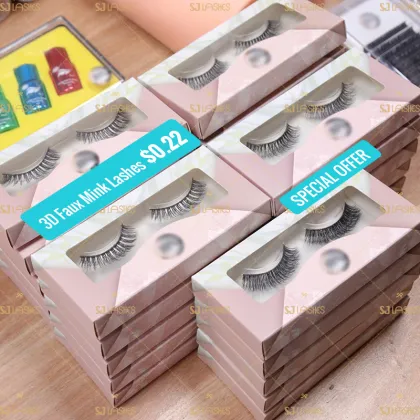 Custom Logo Paper Lash Packaging Box for Full Strip Lashes - Cheap Price