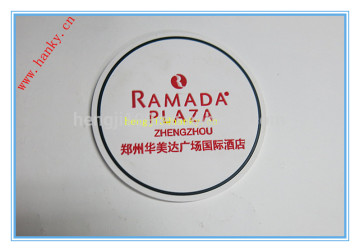 Round shape promotional solf pvc coaster