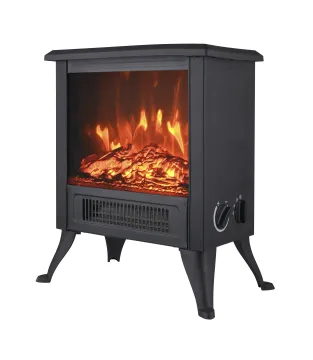 KONWIN Freestanding Portable Room Heater: An Electric Fireplace Stove with Modern Design and Real Flame Effect