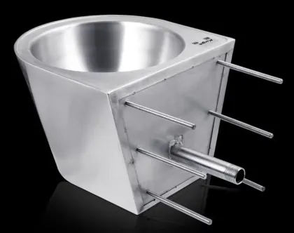 Wall-mounted stainless steel washbasin