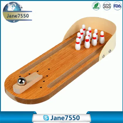 Wooden mini bowling/parent-child/interactive game