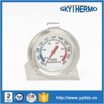 Standing or hanging liquid food temperature gauge BBQ meat grill thermometer pizza oven gage