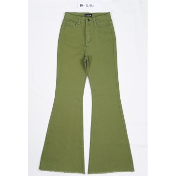 Groene casual jeans aangepaste groothandel