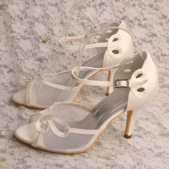 Ivory Wedding Shoes Pumps High Heels Sandals