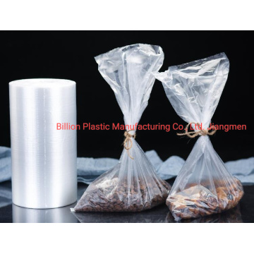 Supermarket Clear Flat Packaging Roll Bag for Vegetable and Fruit